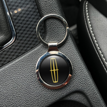 Top Quality Lincoln  Emblem Metal Keychain Emblem Epoxy Logo Gift Keyholder - £10.90 GBP