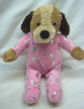 Hershey&#39;s Kisses Soft Brown Dog In Pink Pajamas 9&quot; Plush Stuffed Animal Galerie - £11.63 GBP