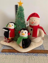 Hallmark Jingle Pals Christmas Very Merry Trio Snowman Musical - £18.94 GBP