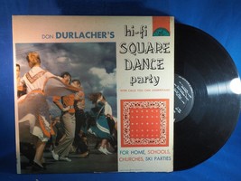 Vintage Don Durlacher&#39;s Hi-Fi Square Dance Party Vinyl LP - £27.28 GBP