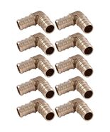 SharkBite 1/2 Inch Crimp 90 Degree Elbow, Pack of 10, Brass Plumbing Fit... - $36.01 CAD