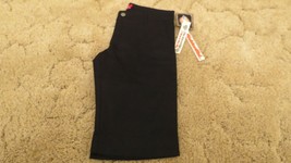 Dickies Girl&#39;s Shorts Stretch Fabric Black Uniform Pants Size 1 30x13 - £10.21 GBP