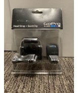 GoPro Head Strap + QuickClip NIB Sealed New Accessories Helmet Camera - £9.81 GBP