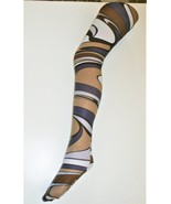 Psychedelic Patterned Printed Tights Funky Trippy 60&#39;s 70&#39;s Hippie Alter... - $21.21 CAD