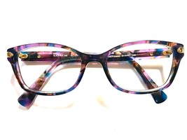 COACH NEW YORK HC6065 5288 Confetti Purple Eyeglasses Frame 51-17-135  - $369.08 MXN