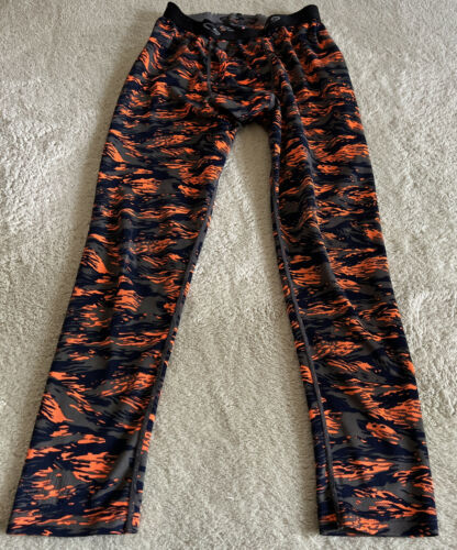 Champion Boys Orange Black Gray Long Underwear Leggings Large 10-12 - $7.35