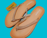 COOL PLANET by Steve Madden Tan Thong Sandals Eco Friendly Flip Flop 11 - £19.83 GBP