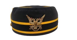 Vintage Masonic 32nd Degree Double Eagle Scottish Rite Hat Size 7 - £12.66 GBP