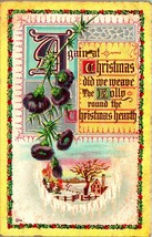 Ancora DID Noi Tessere Il Agrifoglio Rotondo Natale Hearth Goffrato DB Cartolina - £6.28 GBP