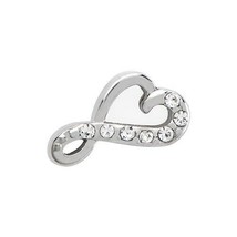 Origami Owl Charm (New) Silver Infinity Heart - CH9042 - £6.93 GBP