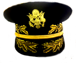 US ARMY GENERAL DARK NAVY UNIFORM HAT NEW MOSTLY ALL SIZES CP MADE WWII ERA - £115.54 GBP