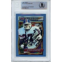 Steve Atwater Denver Broncos Auto 1994 Finest On-Card Autograph Beckett BAS Slab - £94.27 GBP