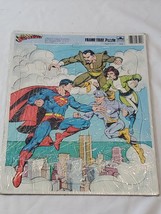 VINTAGE 1983 Golden DC Comics Superman Frame Tray Puzzle - $19.79