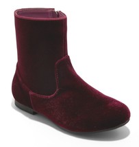Nuovo Piccolo Bambina Art Class Paris Bordeaux Rosso Velluto Moda Stival... - $12.94