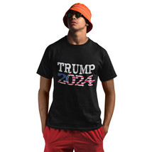 Trump 2024 Campaign Crew Neck Short Sleeve T-Shirts Graphic Tees, Sizes S-4XL - £11.76 GBP