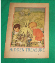 Old Post Cereal Promo Advertising Children Book Hidden Treasure 1927 Cartoon Vtg - £26.68 GBP