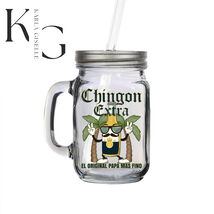 Chin Gon Extra El Original Papa Mas Fino Mason Jar Mugs - $19.59