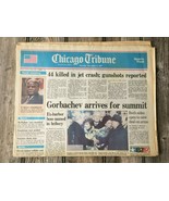 Chicago Tribune: &quot;A Mayor Remembered-Gorbachev arrives for summit&quot; Dec. ... - $265.90 MXN