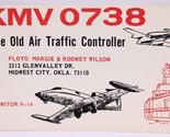 Vintage CB Ham radio Amateur Card KMV 0738 Midwest City Oklahoma - $4.94