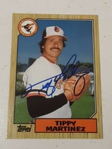 Tippy Martinez Baltimore Orioles 1987 Topps Autograph Card #728 READ DESCRIPTION - £3.93 GBP