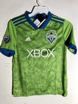 Adidas Youth MLS Jersey Seattle Sounders Team Green sz L - £6.70 GBP