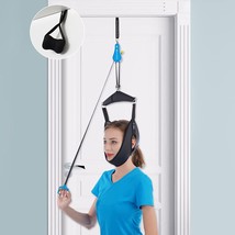 Neck Sling For Spine Decompression, Portable Neck Stretcher Over The Door For - £34.34 GBP