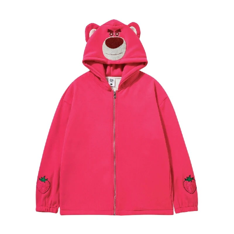  Stitch Lotso Cute Kawaii  Zip Up Hoodies Coat for Women Ladies Thick Warm Sweat - £185.74 GBP
