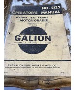 Galion 160 L Motor Grader Operator Maintenance Manual User Guide SN 0210... - $68.00
