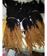 100% virgin Human Hair Locks handmade 80 pieces up to 10&quot;ombre 1b/27 - £261.36 GBP