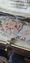 Antique Vintage Hallmarks 1905 Birmingham Mizpach Silver and 14 Ct Gold Brooch - £84.85 GBP