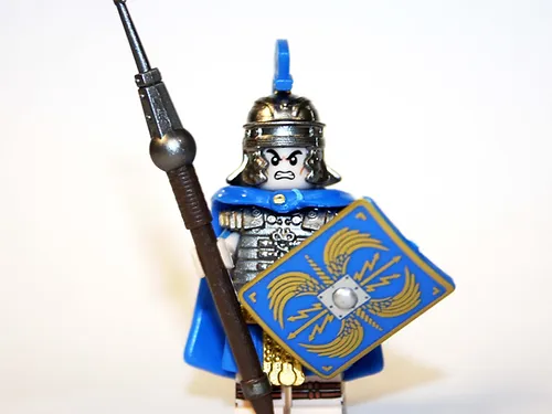 CStore Roman Legionary Blue Cloak with Pilum soldier Minifigure Action F... - £5.08 GBP