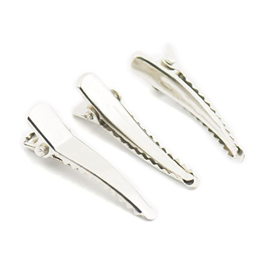 100 pcs 35MM 1.38&quot; Alligator Teeth Hair Clips Barrette Prong Clip HipGir... - $7.11