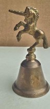 Vintage Brass Unicorn  Bell 5.5&quot; - $14.85
