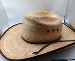 Atwood long oval straw cowboy hat size 7 1/2 - $29.69