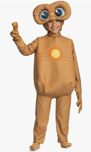 E.T. Kids Toddler 3T - 4T Halloween Costume Jumpsuit Headpiece Light Up NEW - £19.78 GBP