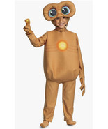 E.T. Kids Toddler 3T - 4T Halloween Costume Jumpsuit Headpiece Light Up NEW - £19.44 GBP