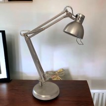 Anglepoise Style Architect Lamp Light Workbench WORKS Brushed Nickel Swi... - $69.29