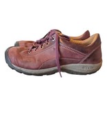 KEEN Presidio Sneakers Womens 9 Maroon  Burgandy Leather Walking Shoes L... - $28.84