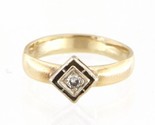 Women&#39;s Solitaire ring 14kt Yellow and White Gold 397738 - $199.00