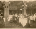 Vtg RPPC 1910s Boston Massachusetts MA Hotel Thorndike English Room Inte... - $28.66