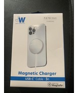 Just wireless For iPhone MagSafe Comp Wireless Magnetic Charger 5 Ft USB... - $14.99