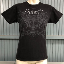 Buffalo Sabres Black Graphic T-Shirt Reebok Medium - £9.28 GBP