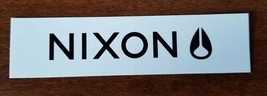 Authentic NIXON sticker black on white 5&quot; x 1 1/4&quot; Awesome!! - £3.10 GBP