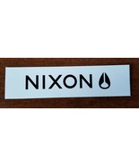 Authentic NIXON sticker black on white 5" x 1 1/4" Awesome!! - £3.15 GBP