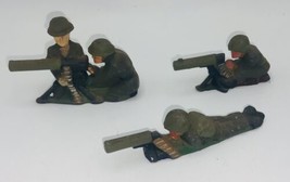 Vintage Barclay Lead Toy Soldiers Gunner Lot of 3 - £23.50 GBP