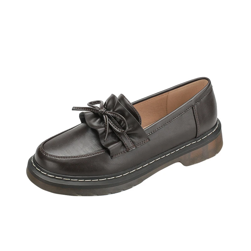 ita Tendon Sole Ladies Leather Casual Shoes Women Loafers Spring Autumn Female M - £191.95 GBP