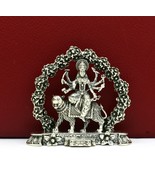 925 pure silver Goddess Gurga statue, figurine, puja article home temple... - $284.33 CAD