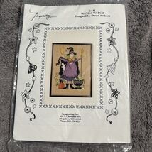 1998 DIANE ARTHURS Wanda Witch Halloween Counted Cross Stitch Pattern #1442 - $19.79