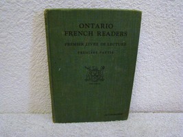 Vintage 1940 Ontario French Readers Premier Livre De Lecture, The Minister Hb Bk - $14.99