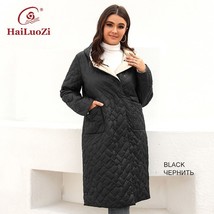  spring jacket for women 2022 long female coat warm casual parkas fashion belt decorate thumb200